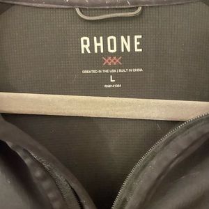 Rhone Session 1/4 Zip - Black - Size Large